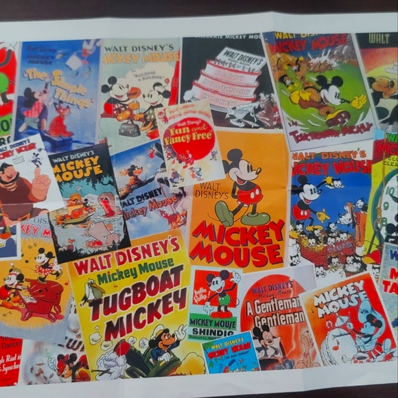 Walt Disney's Mickey Mouse Vintage Poster Inspired Retro Puzzle 2000 Pieces. - Picture 3 of 5